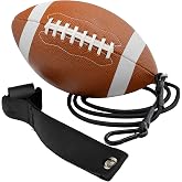 Official Size Football - Pass Back Trainer - Practice Throwing &amp; Catching Indoors/Outdoors - Football Gear