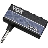 Vox amPlug 3 Modern Bass Headphone Bass Amplifier w/ 2 Channels, Stereo Effects, Built-in Rhythms, and Aux in Jack