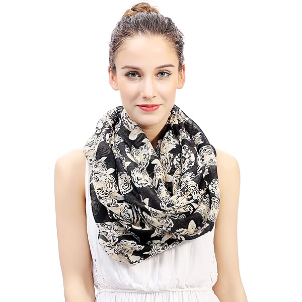 Silhouette Dino Print Animals Cute Womens Wraps And Shawls