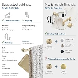 Amerock BH36083BBZ | Golden Champagne Towel Bar