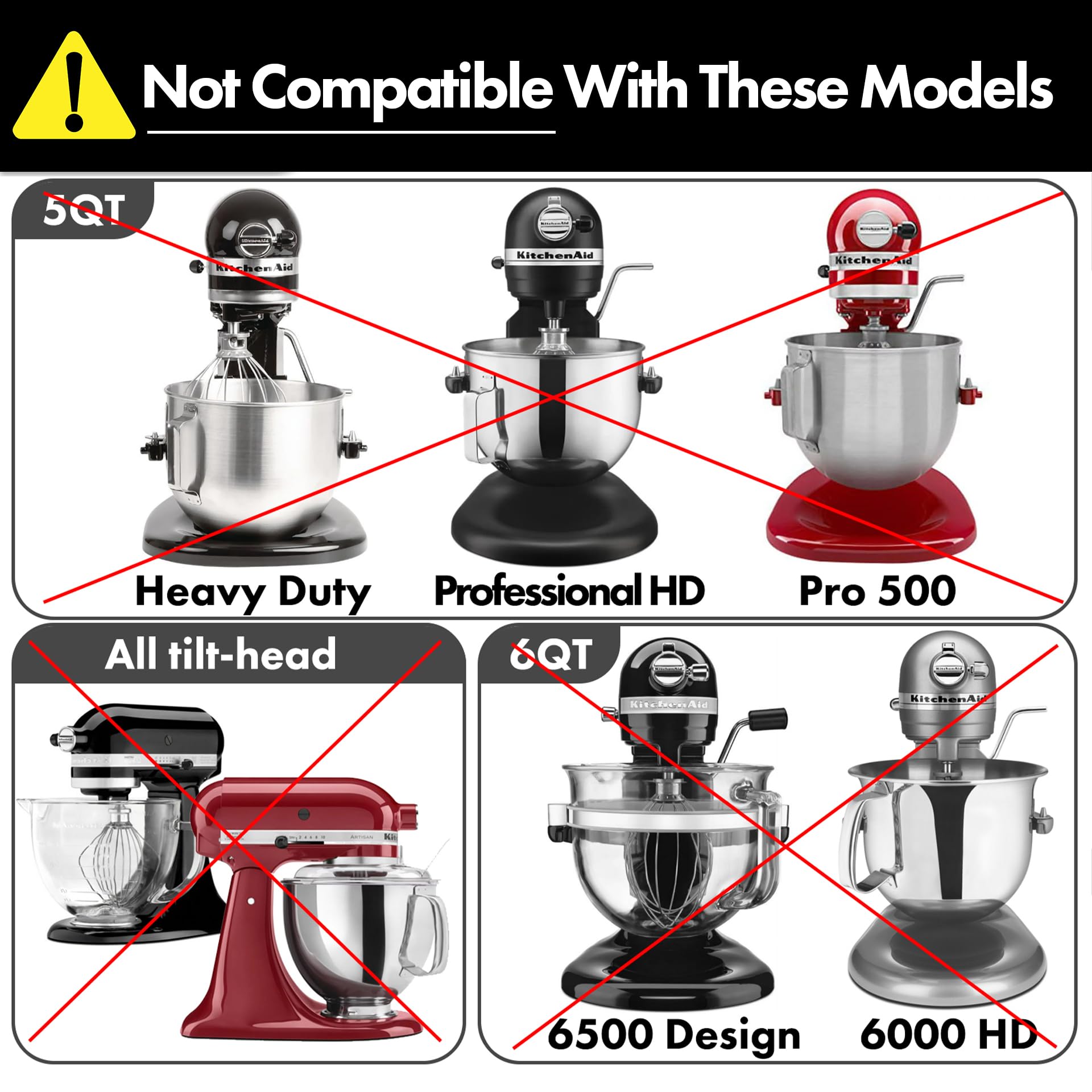 Flat Beater Replacement for KitchenAid 5plus/6 Qt. Bowl-Lift Stand Mixers/Polished 18/8 Stainless Steel Paddle Accessories/No coating/Dishwasher Safe/Replacement for KN256CBT