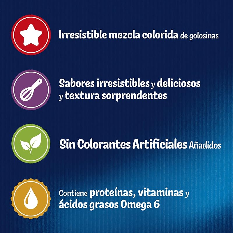 Party Mix Original, Snack, Premio para Gato, Sabor Pollo, Hígado y Pavo, 8 Bolsas de 60 g