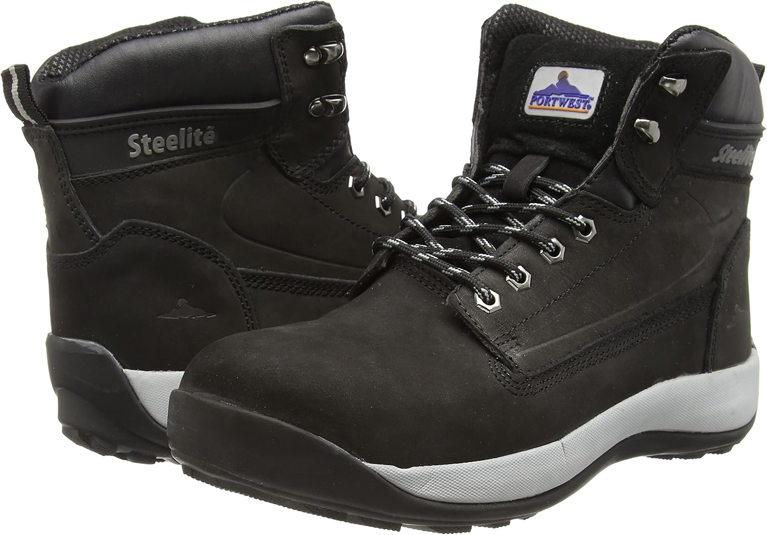 black construction shoes