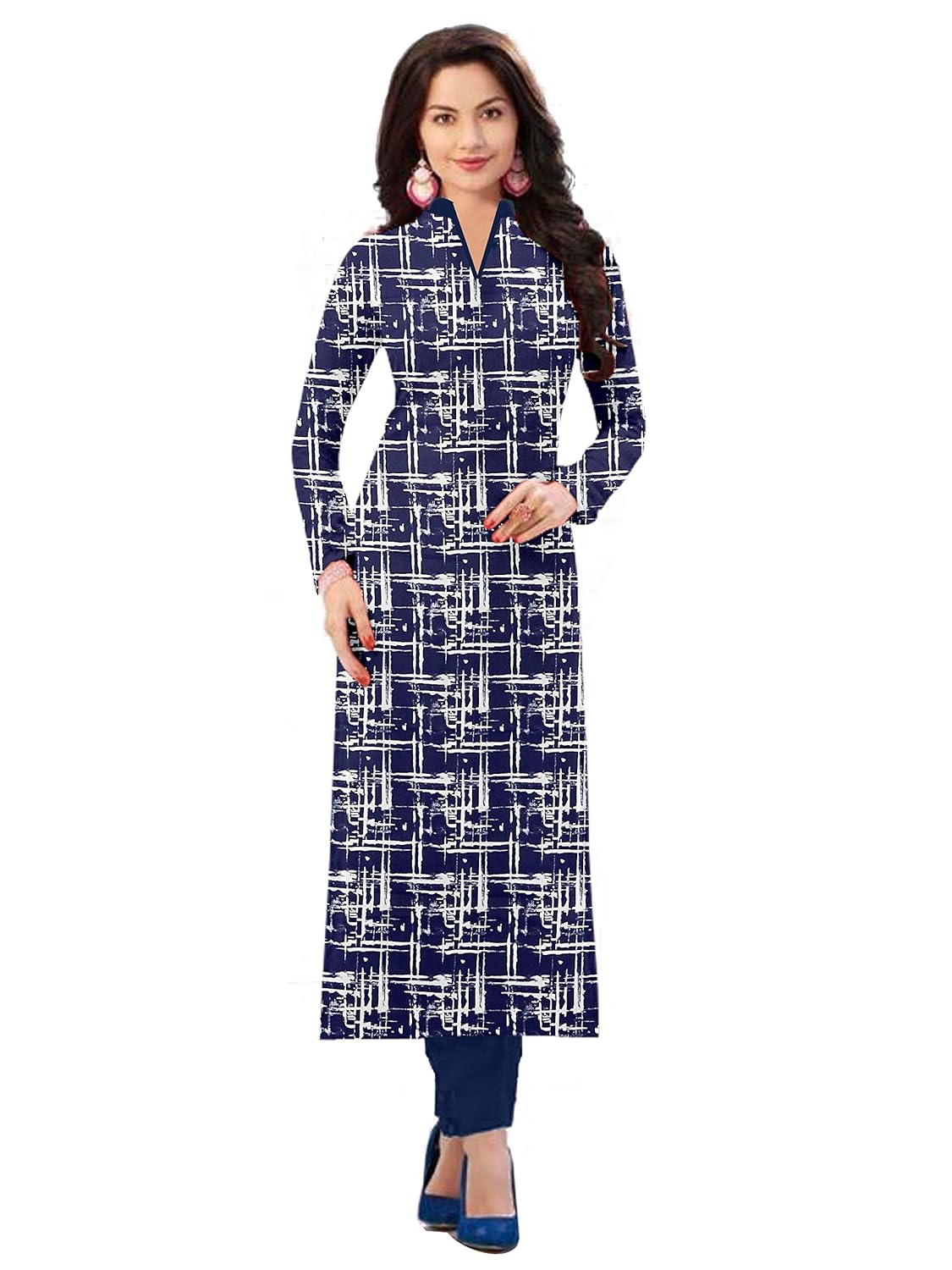 pramukh fashion women's semi-stitched crepe kurti(m-140_multicolour_46)