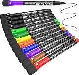 ANYUKE 12 Whiteboard Pens Magnetic Erasable Fine Tip Markers 9 Colors