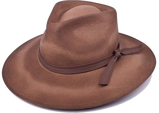 the brown felt hat