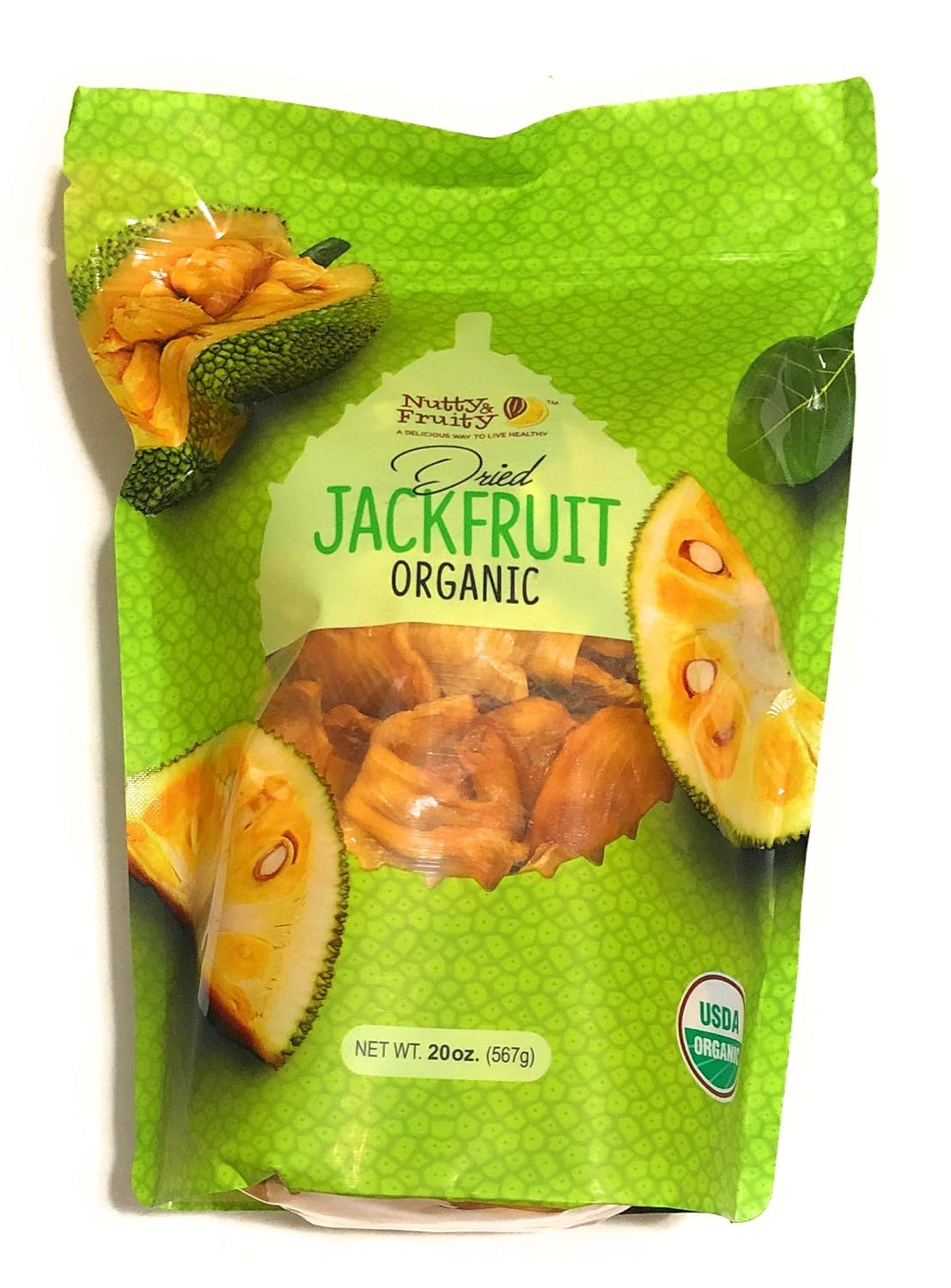 20oz Nutty & Fruity Organic Dried Jackfruit, Pack of 1