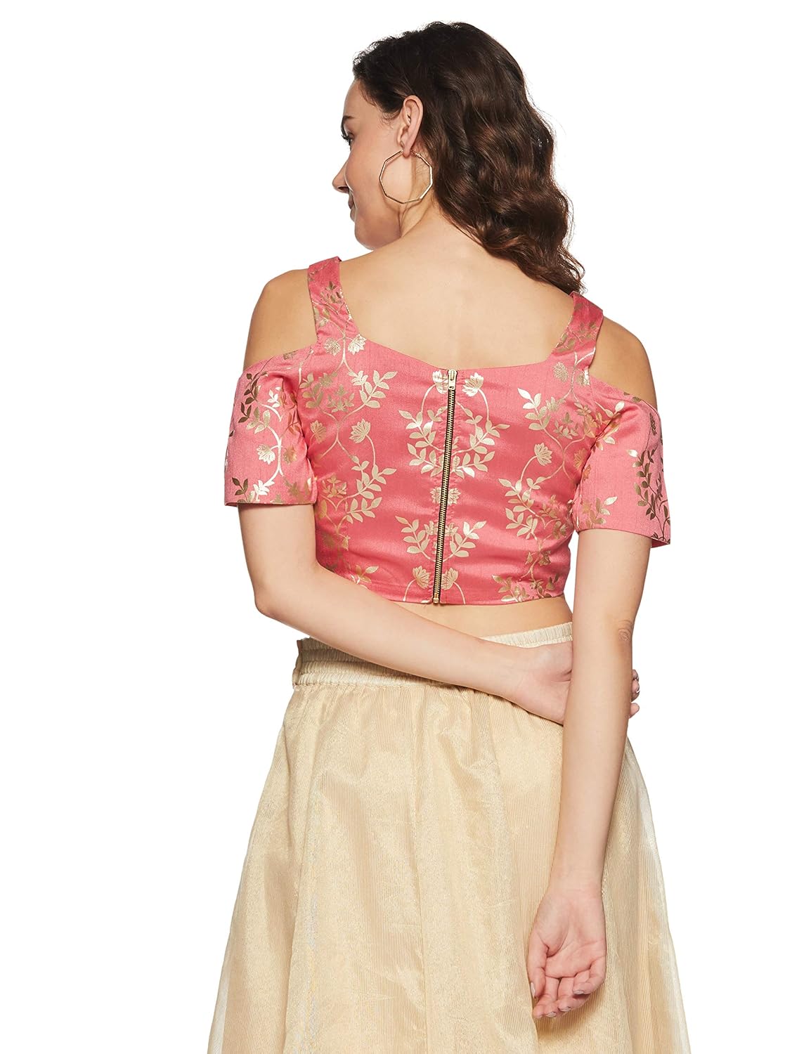 indya women's floral regular fit top