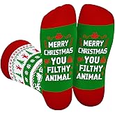 Cantustime Funny Christmas Socks for Men Women Teens Boys - Novelty Funky Socks - Xmas Fun Gifts Ideas Stocking Stuffers