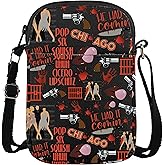 WCGXKO Musical Crossbody Bag Musical Inspired Gift Six Squish Uh Uh Cicero Lipschitz Zipper Crossbody Bag