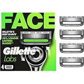 Gillette Labs Razor Blade Shaving Refills for Men, 4 count