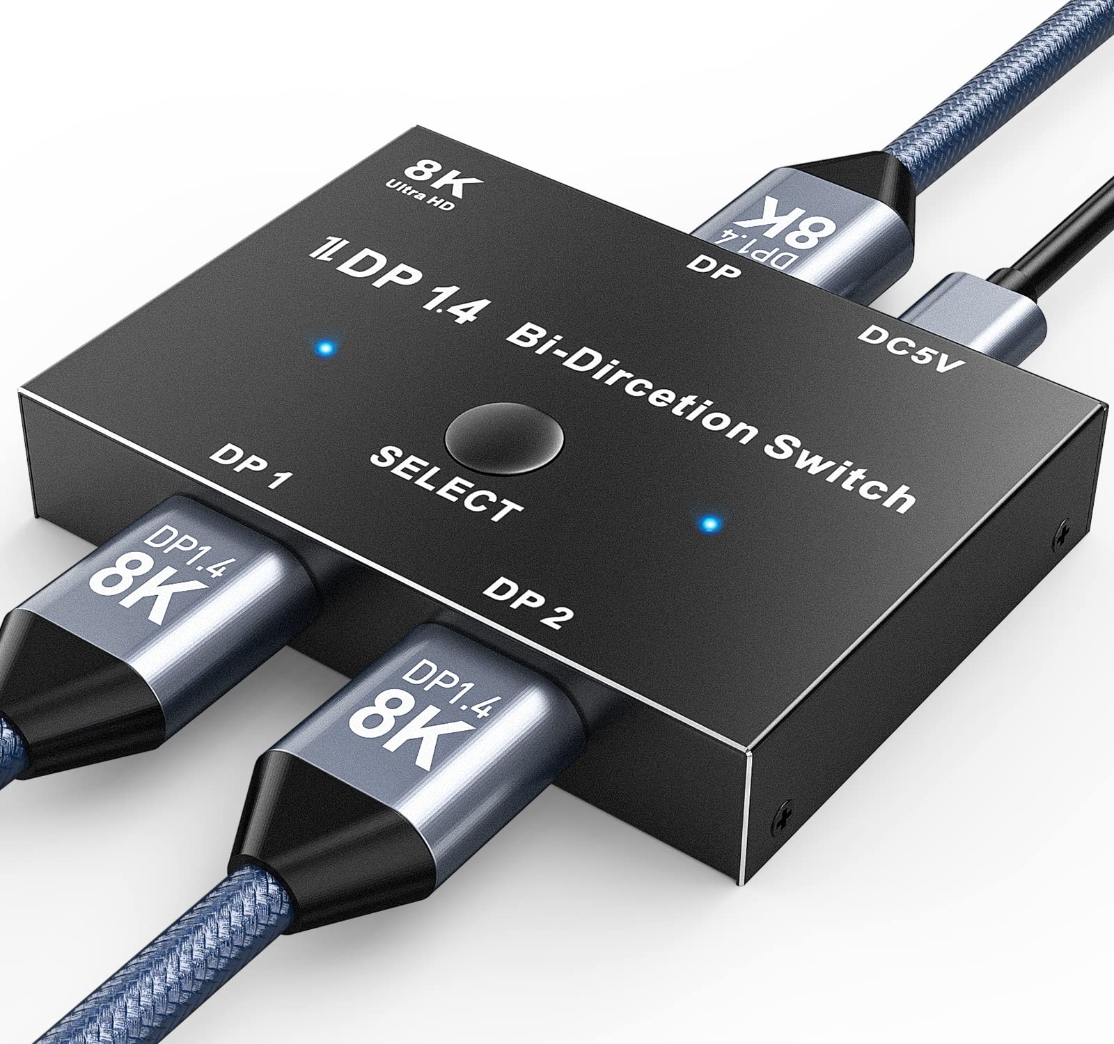 Mua 8K DisplayPort Switch Splitter,MLEEDA Bidirectional DP 1.4 Switcher ...