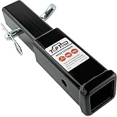 TOPTOW Hitch Extender, Fits for 2 inch Receiver, 7 inch Extension Length, with 5/8 inch Hitch Pin
