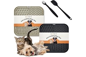 Fureverfriend Pet Licking Mat for Dogs, Cats and Other Animals. Anxiety Relief, Entertainment, Slow Feeding, Pet Dental Health. Effective Distraction Tool for Bathing and Grooming. Easy to Clean
