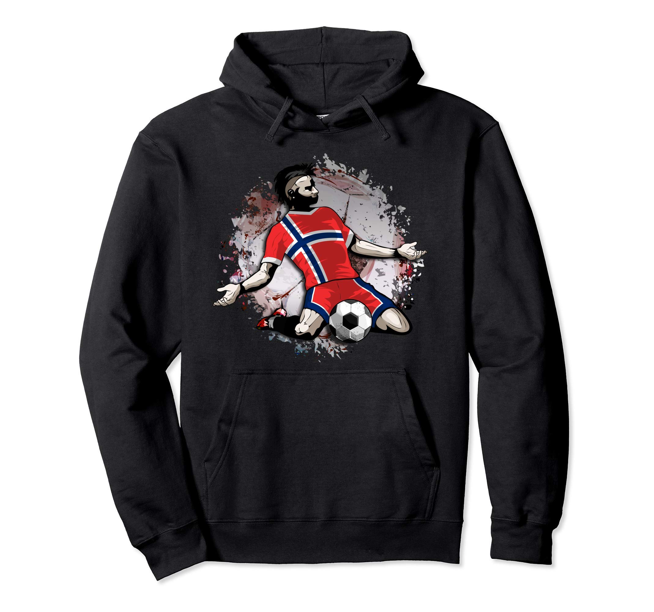 Norway Soccer Norwegian National Flag Proud Football Lovers Pullover Hoodie