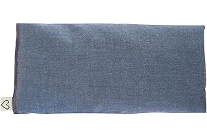 Peacegoods Scented Lavender Eye Pillow - 4 x 8.5 Soft & Soothing Cotton - Weighted Warming use for Yoga Massage Sleep Relaxation - Naturally Calming Colors - Made in USA - purple lilac