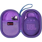 XANAD Hard Case for JBL Clip 5/Clip 4/Clip 4 Eco or Soundcore Select 4 Go Portable Bluetooth Speaker(Purple)