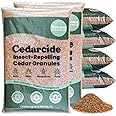 Cedarcide Lawn, Home & Garden Cedar Granules | Repels Fleas, Ticks, Ants & Mosquitoes | Smells Great, Easy to Use | Family & Pet Safe | 6 Bags (48 Lbs)