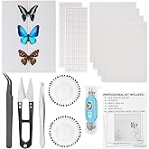 YTaraHub Insect Specimen Tools Kit - EVA Foam Pinning Board, Coordinate Paper, Wings Pressing Paper, Insect Pins, Complete Entomology Kit For Beginners