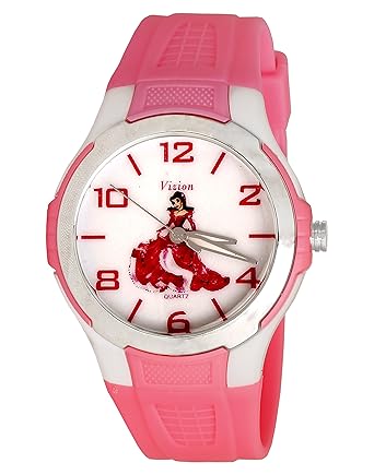 Vizion Analog Multi-Colour Dial (Barbie-The Princess in Red Dress) Cartoon Character Watch for Kids-V-8826-6-2