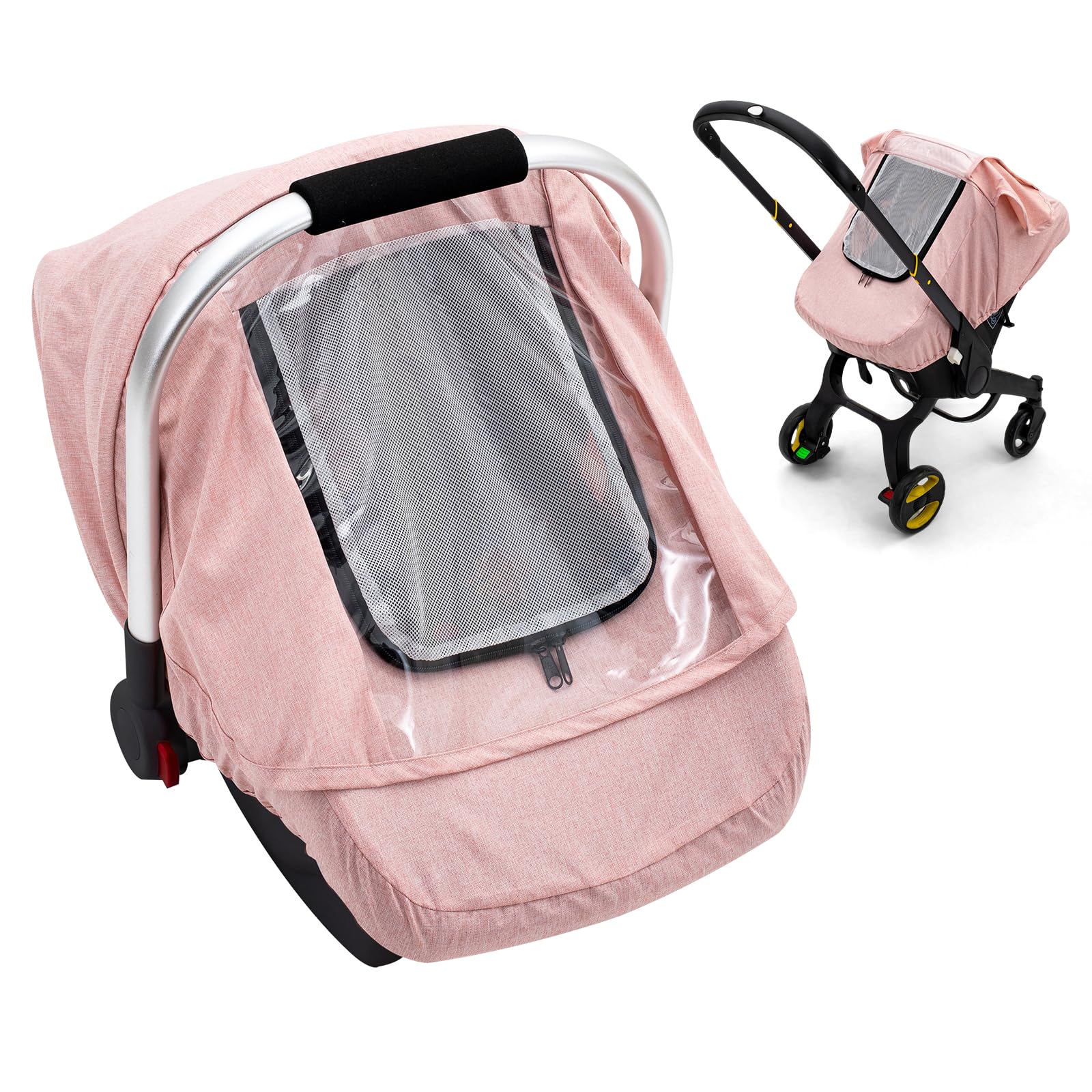 Photo 1 of ***SIMILAR PRODUCT*** Baby Car Seat Cover, Waterproof Carseat Cover with EVA Transparent Window, Universal Car Seat Rain Cover with Storage Bag, Breathable Baby Carrier Cover for Cold Weather