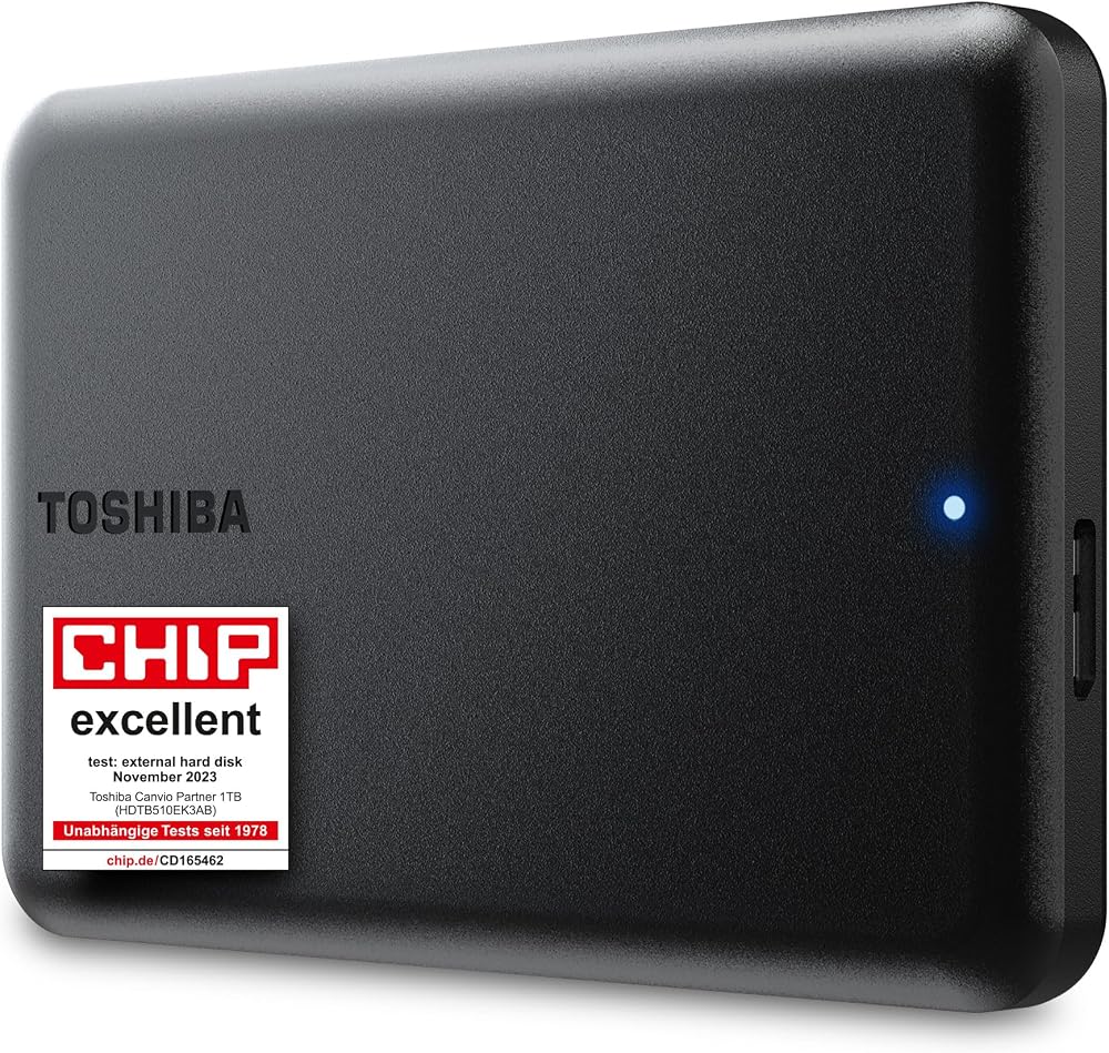 Toshiba Canvio Partner 1TB Portable 2.5 USB 3.2 External Drive