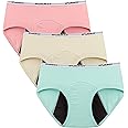 INNERSY Big Girls' Period Panties Menstrual Underwear for First Period Starter 3-Pack
