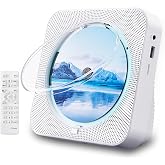 ZYOKATA Portable CD Player for Home Bluetooth CD Music Player with Speakers | CD Players Portable Built-in Speakers Deskto,Remote Control,Timer,FM Radio Boombox,LCD Screen Display,USB,loop playback,AUX