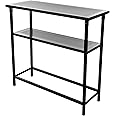 Deluxe Metal Portable Bar Table w/ Carrying Case, Black