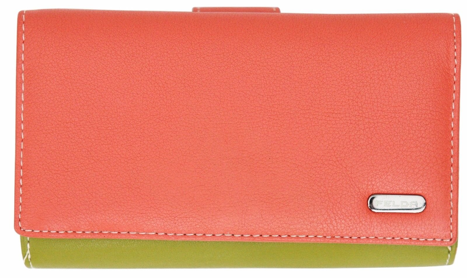 FELDA Mothers Day Gift, Womens Genuine Soft Leather Clutch Wallet - Ladies Wallets Credit Card RFID Protection - Valentines Day, Large Purse Organiser Handbag - Best Cray Multi — image 1