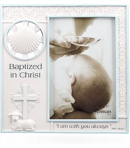 Amazon.com - Baptized in Christ Vertical 4x6 Picture Frame