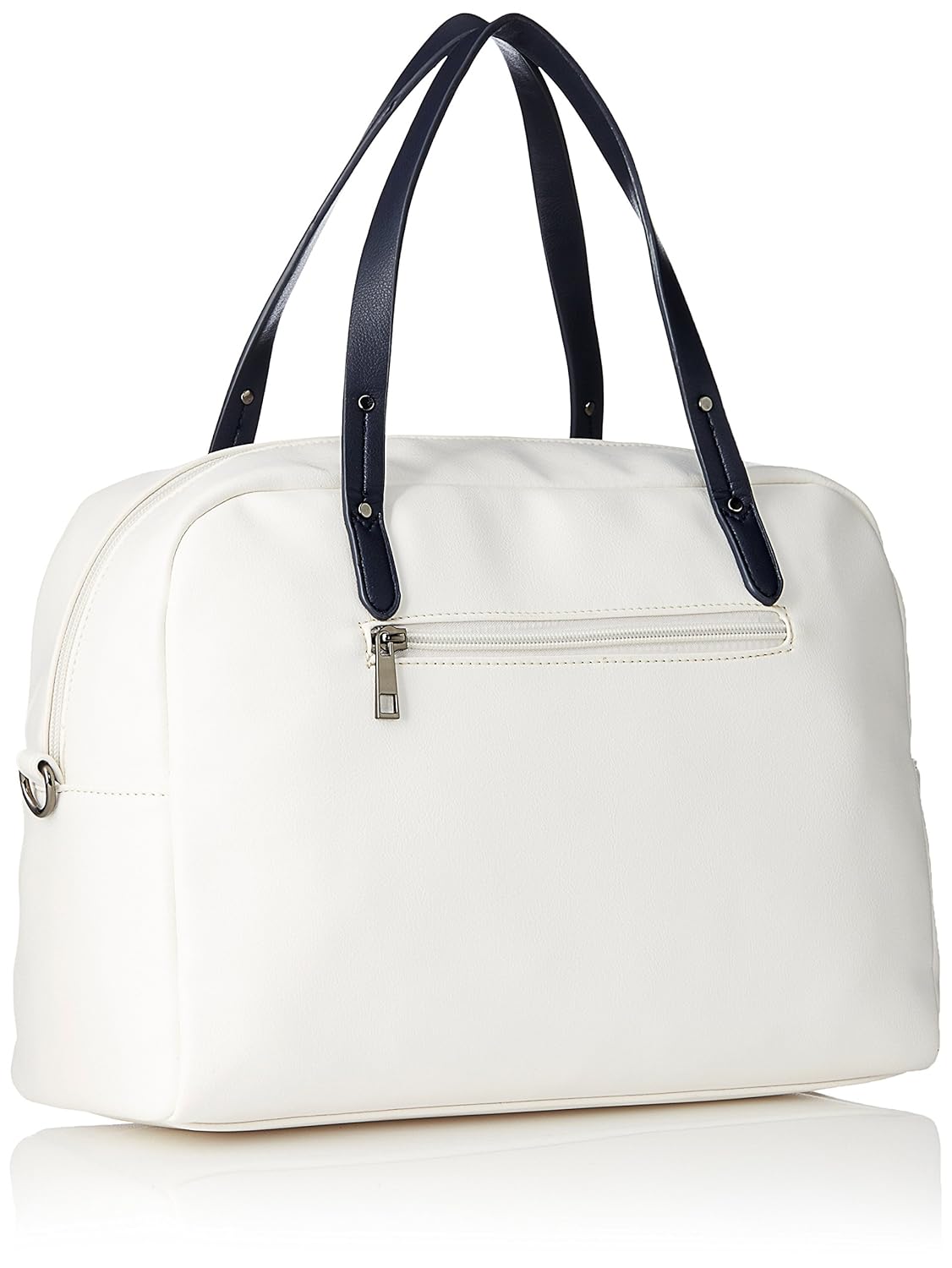 caprese kia women's satchel (white and navy) ()