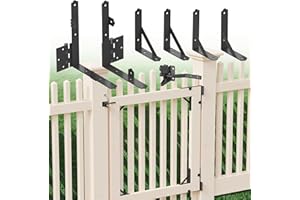 URDOGSL Heavy Duty Anti Sag Gate Kit with Upgraded Gate Hardware Kit, Anti Sag Gate Kit for Wooden Fence Vinyl Fence Gate(1 Set)