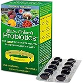 Essential Formulas Dr. Ohhira’s Probiotics Original Formula with 3 Year Fermented Prebiotics, Live Active Probiotics and The only Product with Postbiotic Metabolites, 100 Capsules