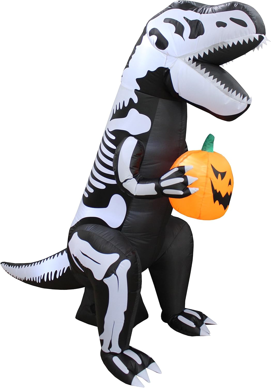 BZB Goods 6 Foot Tall Halloween Inflatable Skeleton Dinosaur