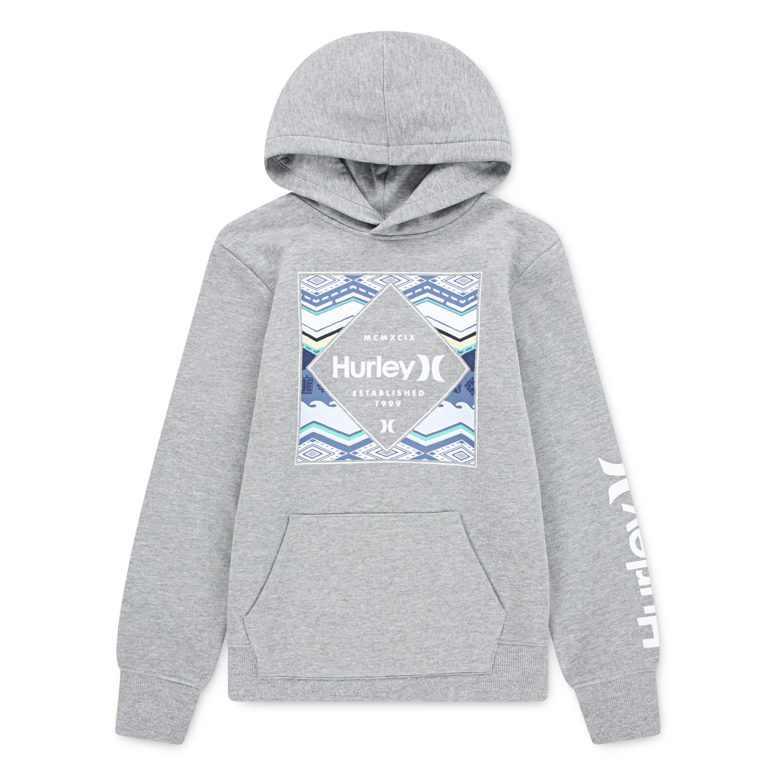 Hurley Graphic Pullover Hoodie Carbon Heather Image