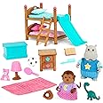 Lil Woodzeez – Bunk Bed Bedroom Set – Animal Figurines – Dollhouse Furniture – Kids 3 Years +