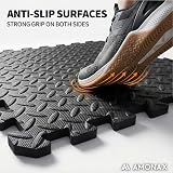 Amonax Gym Flooring Mats 60x60cm Interlocking EVA Foam 16 Tiles 64 sq ft view 3