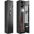 2-3 Gun Safe, Gun safes for Home Rifle and Pistols, Gun Safe for Guns with Quick Access, Gun Safes for Rifles and Shotguns with Removable Gun Racks and Pockets