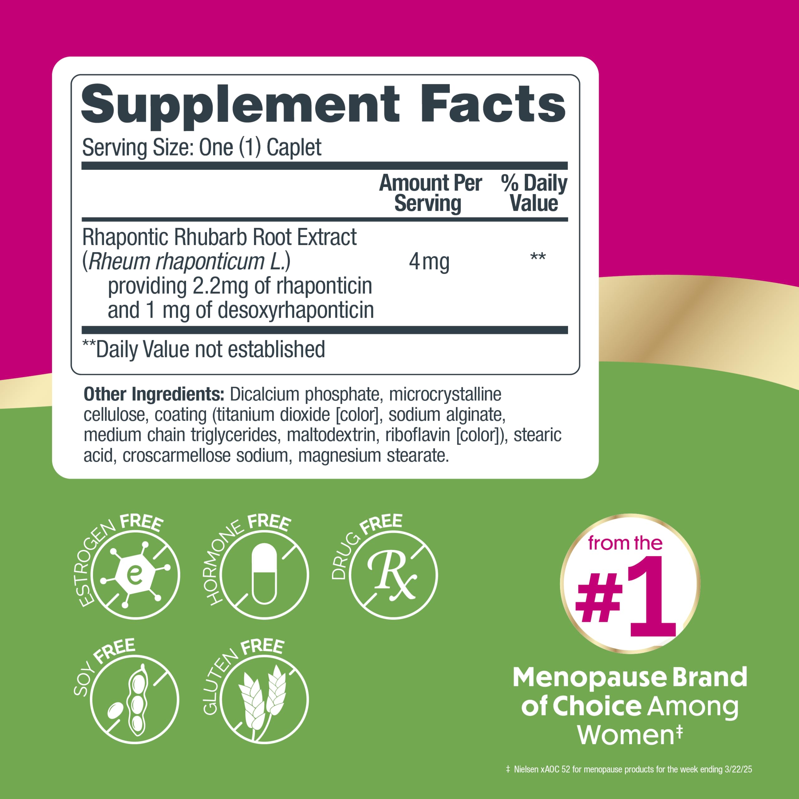 Estroven Complete Multi-Symptom Menopause Supplement for Women, 28 Ct., Clinically Proven Ingredient Provide Menopause Relief & Night Sweats & Hot Flash Relief* Drug-Free & Non-GMO