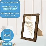 Clay Roberts Picture Frame 6x4 Brown Freestanding Wall Mountable 15x10 cm view 2