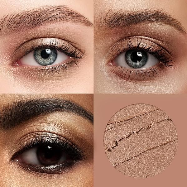 LUXAZA CREAM EYESHADOW STICK WITH BLENDING BRUSH, HYPOALLERGENIC EYE SHADOW MAKEUP, PRO WATERPROOF & LONG LASTING EYE BRIGHTENER, EYESHADOW PENCIL CRAYON SHIMMER #05