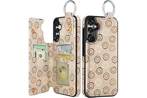 Shorogyt for Samsung Galaxy S24 Plus Wallet Case with Card Holder, Designer Brown Face Pattern Kickstand Magnetic Clasp Back Flip Folio Leather Phone Cases for S24 Plus