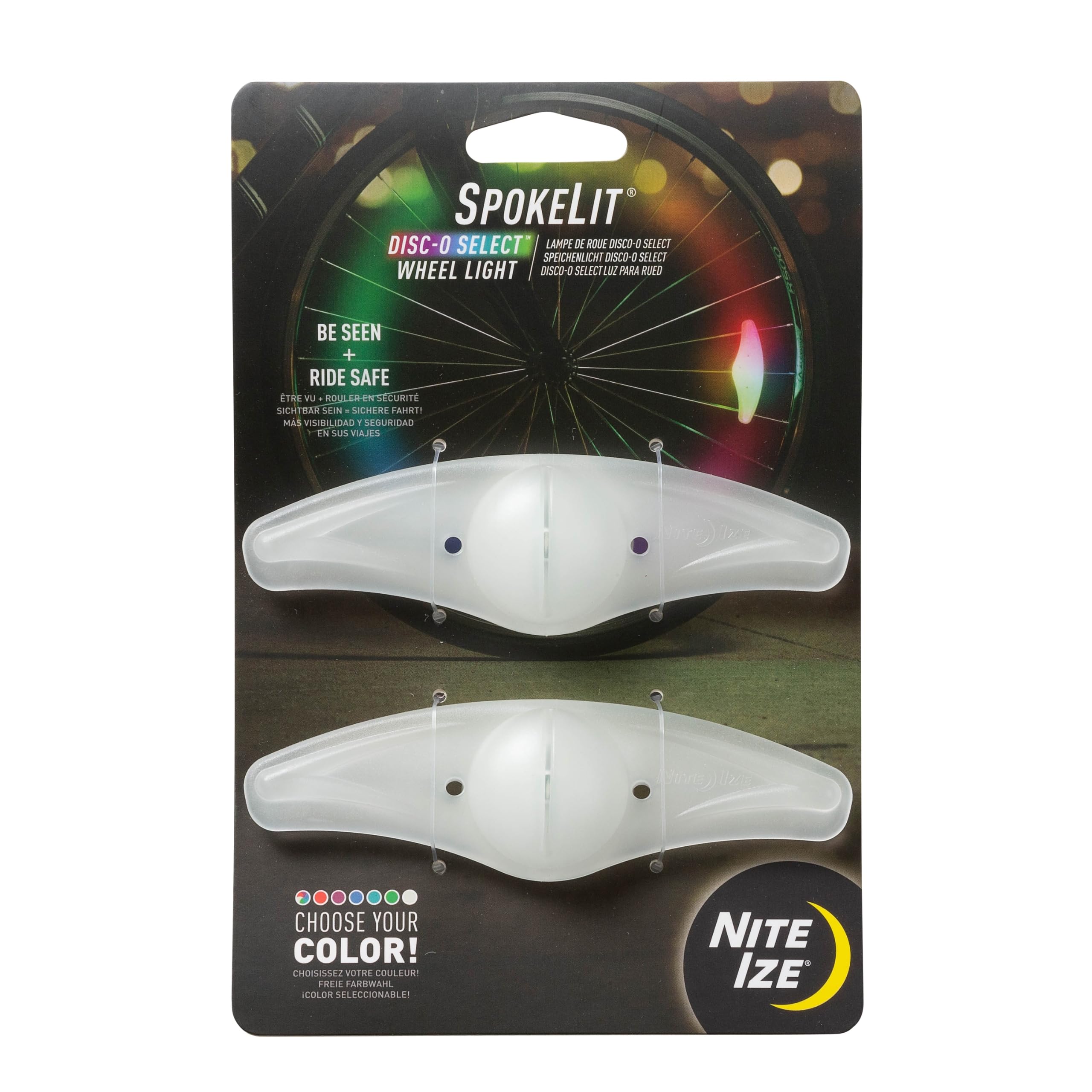 Nite Ize SpokeLit LED Wheel Light (Pack of 2) - Disc-O Select, N/A