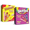 Skittles & Starburst Singles To Go Wild Berry & Starburst Flavors Variety Pack, Watertok Powdered Drink Mix, Zero Sugar, Low Calorie, Includes 4 Wild Berry & 4 Starburst Flavors, (60 Single Servings)