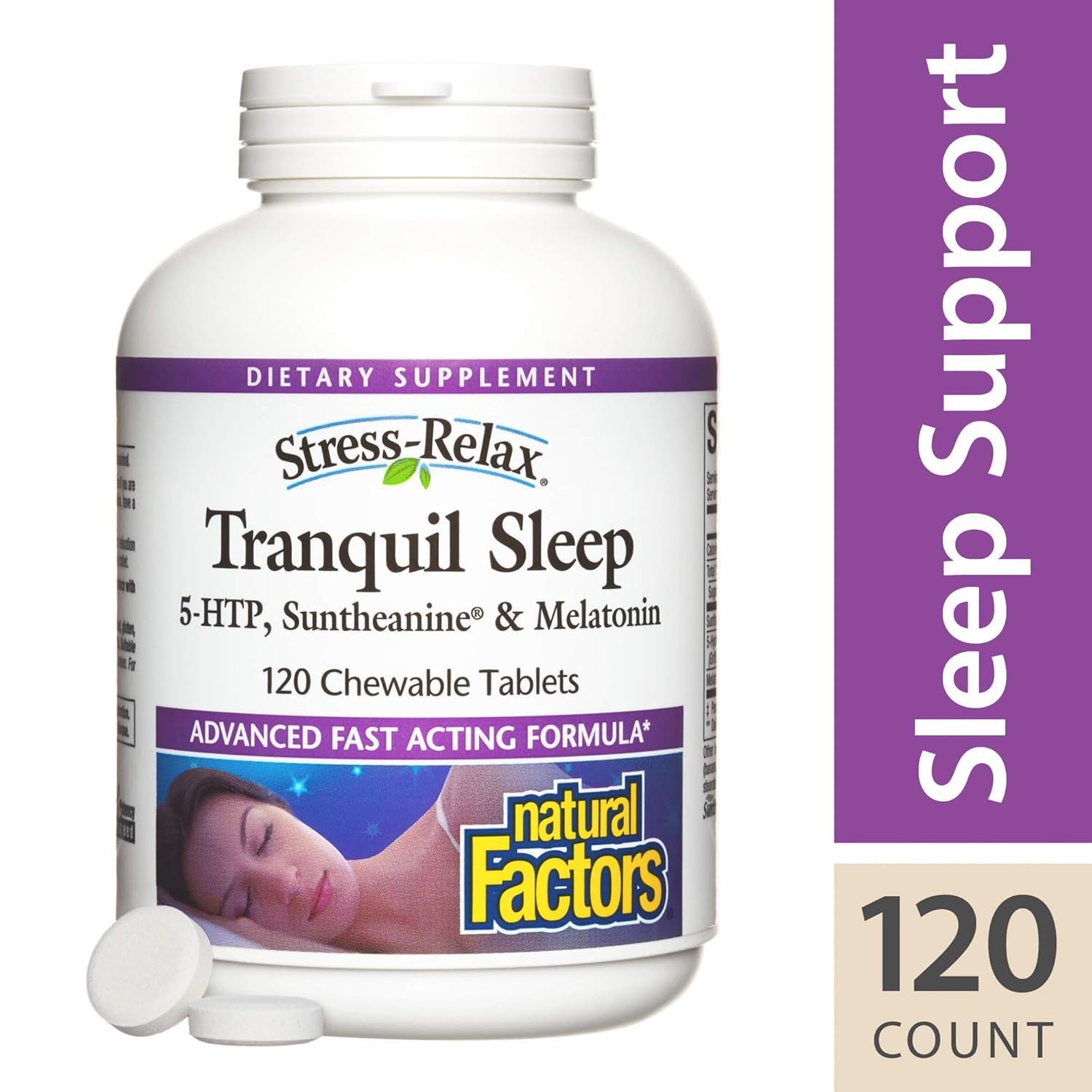 Amazon.com: Natural Factors - Stress-Relax Tranquil Sleep, 5-HTP ...