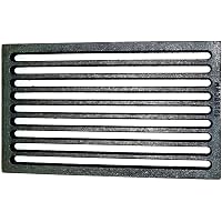 Grille De Four En Fonte LEDA 18x28 Cm - Rectangle, Résiste à 700°C - Pour Cheminée, Poêle à Bois, Barbecue