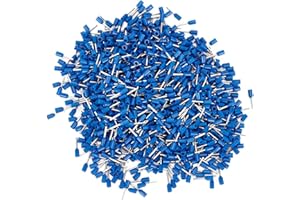 Insulated Crimp Terminals E0508 1000pcs Tubular Wire Connectors for AWG #22 0.5mm² Copper Cold Pressed Terminals for Marine a