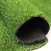 Heyroll Artificial Turf Grass Indoor Outdoor 7 ft x 15 ft, 0.8 inch Realistic Synthetic Fake Grass, Artificial Lawn Rug Dog Pets Mat, Turf Carpet for Patio Landscape Backyard, Custom Size