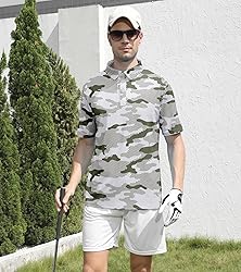 uideazone Mens Golf Shirts Short Sleeve Quick-Dry
